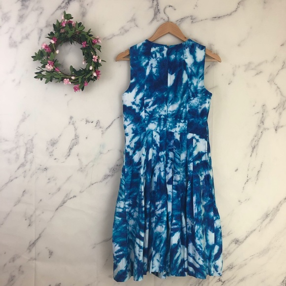 💙SOLD💙Calvin Klein Tie Dye Fit & Flare Dress - Picture 6 of 6